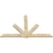 Ekena Millwork Kennewick Rough Sawn Timber Gable Bracket, Douglas Fir, 84"W x 53"H x 2"D x 6"F, 15/12 Pitch GBW084X53X0206KEN00RDF - alternate 2